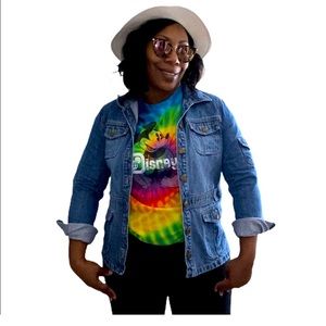 Crazy Horse Jacket Y2K Longline Button Front Denim Utility Cargo